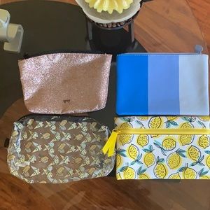 Bundle Of 4 Makeup Bags With Samples